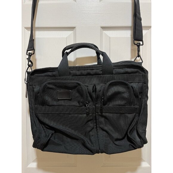 Tumi Alpha Ballistic Nylon Black Travel Bag